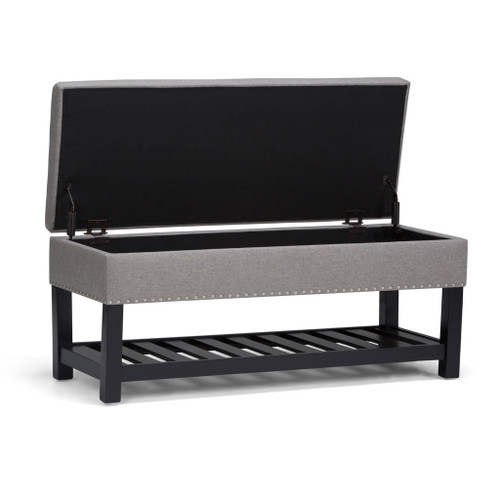 Lomond - Storage Ottoman Bench - Dove Gray
