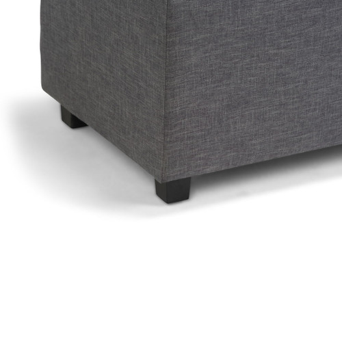 Darcy - Storage Ottoman Bench - Slate Gray