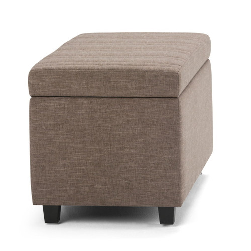 Darcy - Storage Ottoman Bench - Fawn Brown