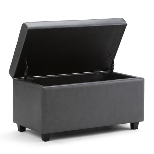 Darcy - Storage Ottoman Bench - Stone Gray