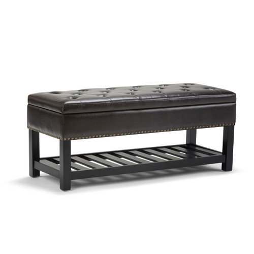 Lomond - Storage Ottoman Bench - Tanners Brown
