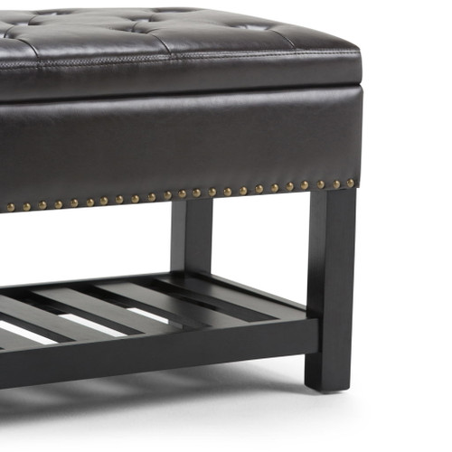 Lomond - Storage Ottoman Bench - Tanners Brown