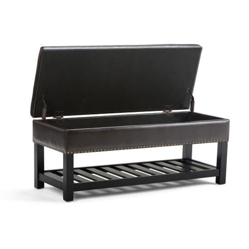 Lomond - Storage Ottoman Bench - Tanners Brown