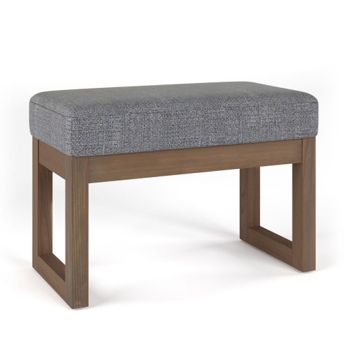 Milltown - Footstool Small Ottoman Bench - Pebble Gray