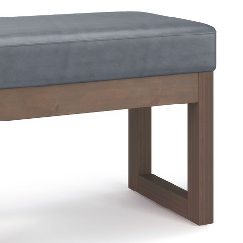 Milltown - Footstool Small Ottoman Bench - Stone Gray