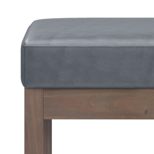 Milltown - Footstool Small Ottoman Bench - Stone Gray