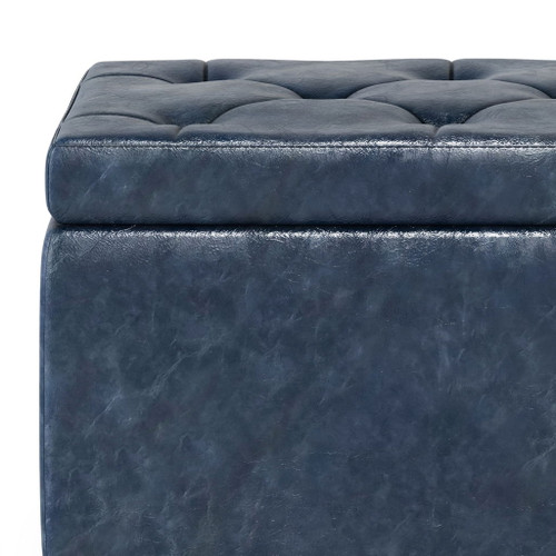 Hamilton - Storage Ottoman - Denim Blue