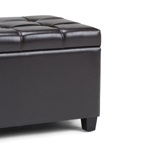 Sienna - Storage Ottoman Bench - Tanners Brown