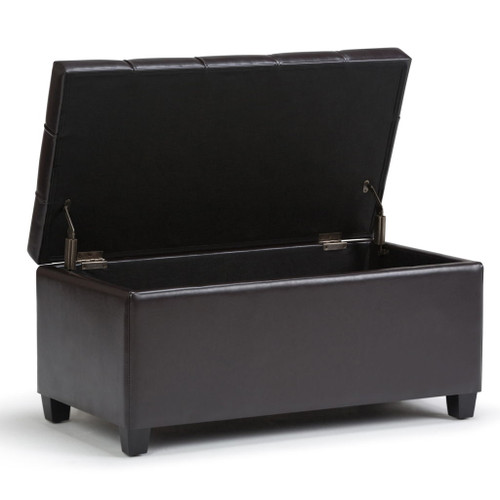 Sienna - Storage Ottoman Bench - Tanners Brown