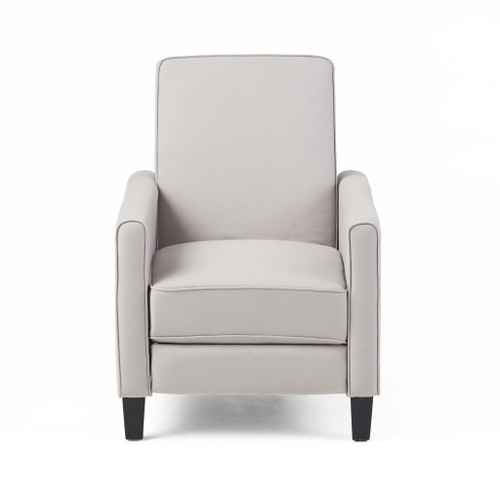 Linen Push Back Chair For Elegant Home - Gray