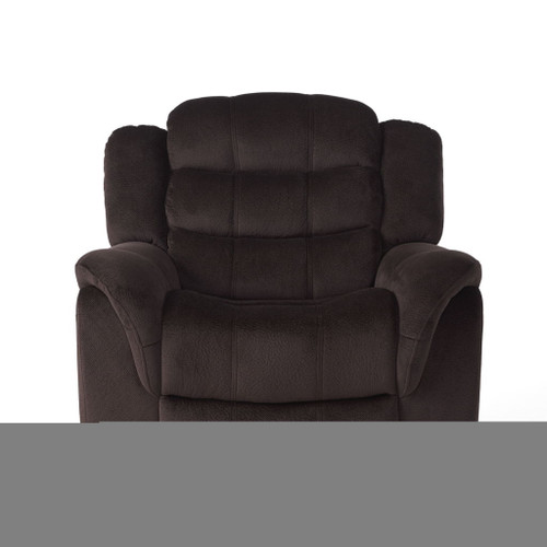 Classic Design, Plush, Glider Recliner - Brown