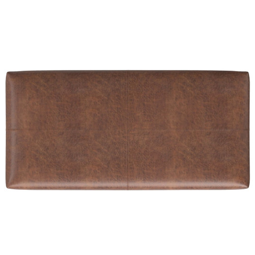 Gabbie - Rectangular Storage Ottoman - Brown