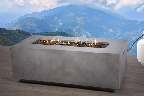 Propane / Natural Gas Fire Pit Table - Natural / Gray