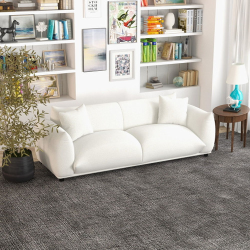 Emma - Mid Century Modern Luxury Sofa - Cream