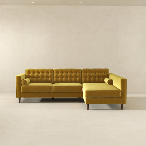 Christian - Sectional Sofa Right Facing - Dark Yellow