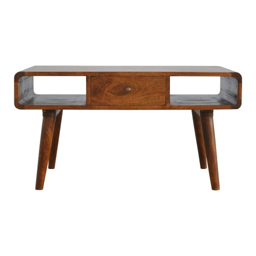 Curved Coffee Table - Chestnut