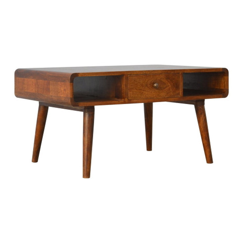 Curved Coffee Table - Chestnut