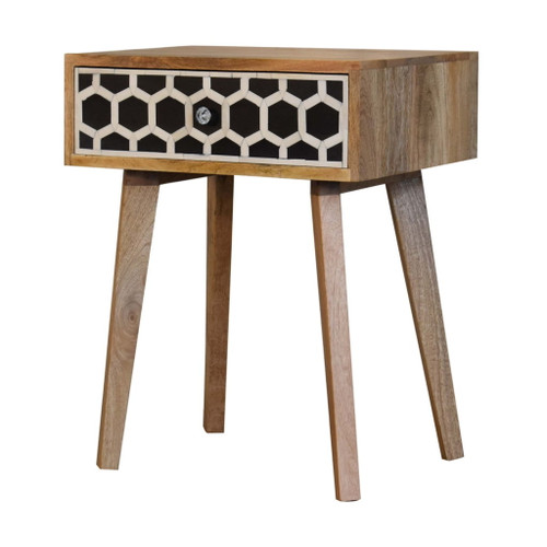 Inlay - Bone Tapered Nightstand - Oak