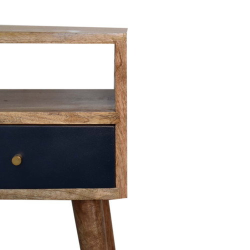 Mini Hand Painted Nightstand - Navy