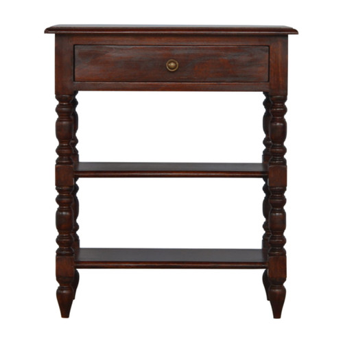 Turned Occasional Table - Brown