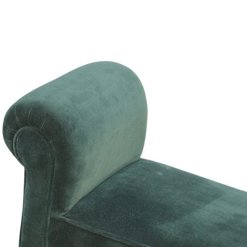 Velvet Bench - Emerald