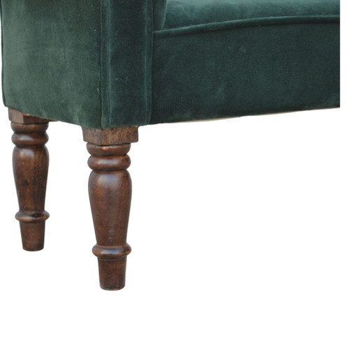 Velvet Bench - Emerald