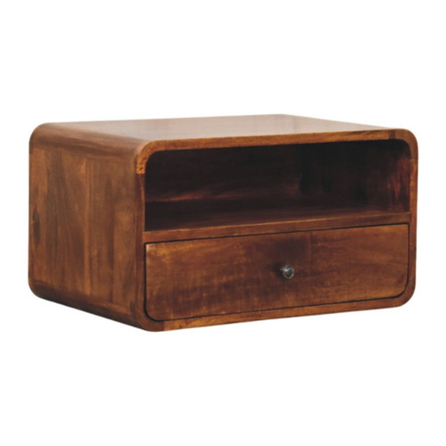 Avora - Wall Mounted Nightstand - Brown