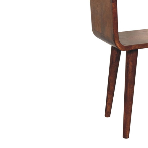 Mini Curved Open Nightstand - Caramel
