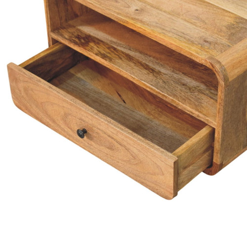 Avora - Wooden Wall Mounted Nightstand - Brown