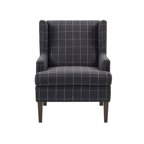 Fancy Design Farmhouse Style Solid Wood Chair - Charcoal Gray