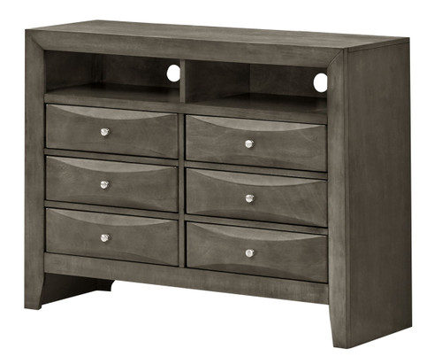 Marilla - Media Chest - Gray
