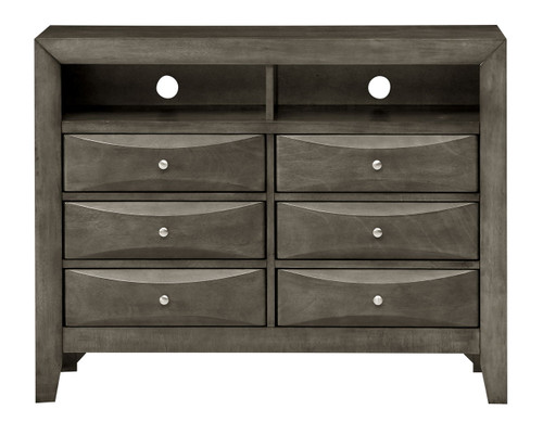 Marilla - Media Chest - Gray