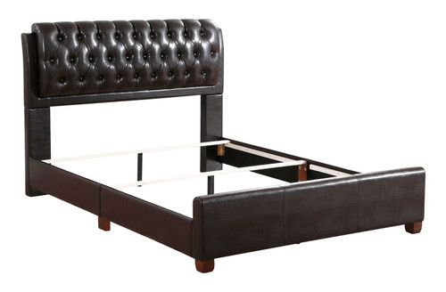 Marilla - Queen Bed - Dark Brown