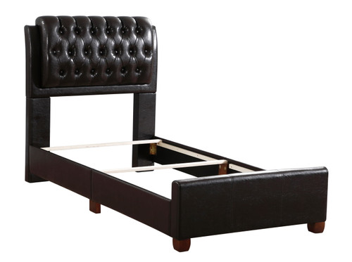 Marilla - Twin Bed - Dark Brown