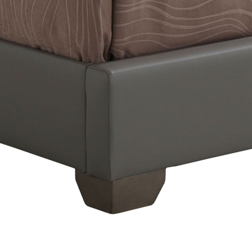 Aaron - Twin Bed - Light Gray