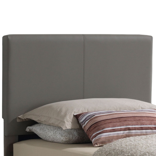 Aaron - Twin Bed - Light Gray