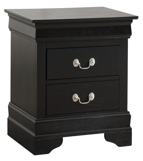 Louis Phillipe - Elegant Traditional Nightstand - Black