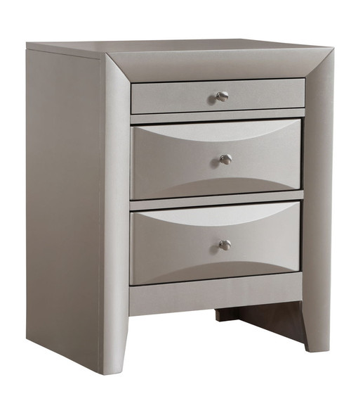 Marilla - Nightstand - Silver Champagne