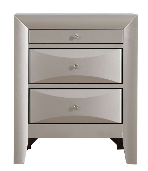 Marilla - Nightstand - Silver Champagne