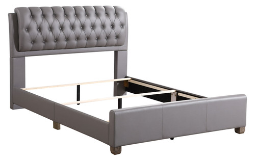 Marilla - King Bed - Gray