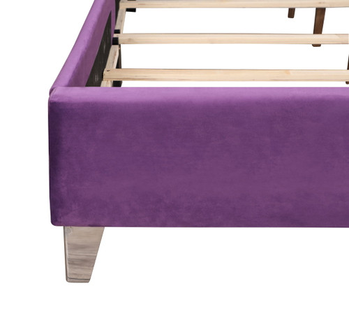 King Bed Elegant Transitional - Purple