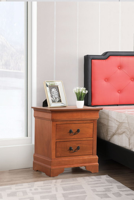 Louis Phillipe - Elegant Nightstand - Oak