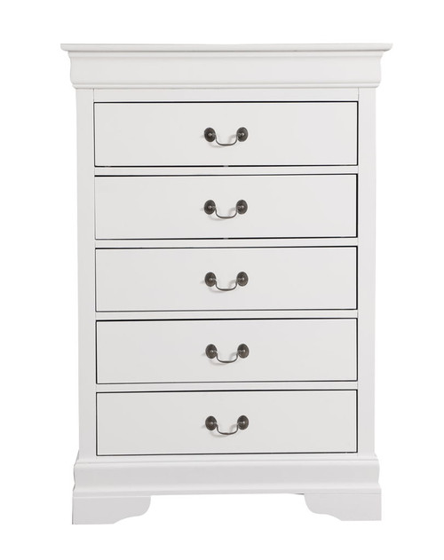 Traditional Style Storage Chest - White