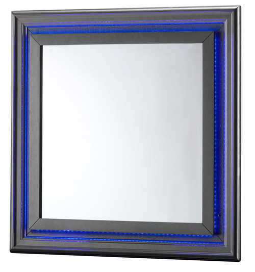 Elegant Transitional Mirror - Metallic Black
