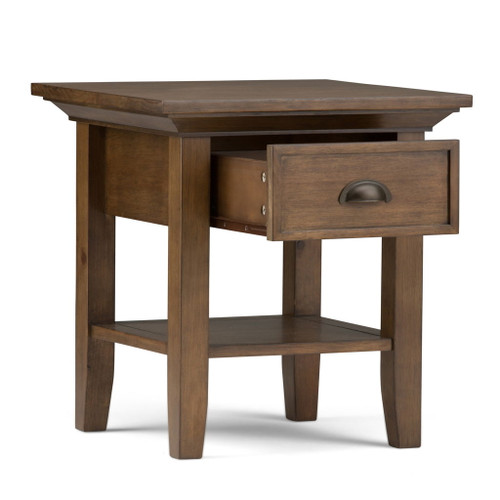 Redmond - End Table - Rustic Natural Aged Brown