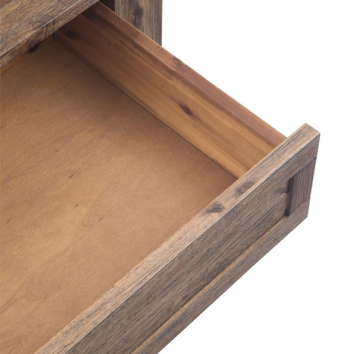 Monroe - Square Coffee Table - Rustic Natural Aged Brown