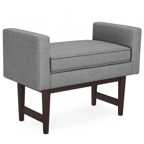 Scott - Small Ottoman Bench - Pewter Gray