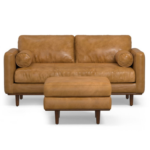 Morrison - Upholstered Sofa And Ottoman Set - Sienna