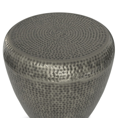 Preston - Metal Side Table - Antique Silver