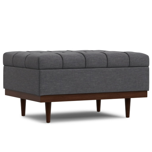 Mariah - Coffee Table Storage Ottoman - Gray
